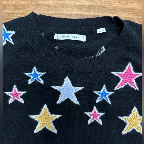 Chianti & Parker Stardust Metallic Cashmeree Sweater Size Smalll - Picture 3 of 6